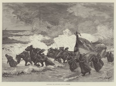 Launching the Life-Boat by Frederick William Burton
